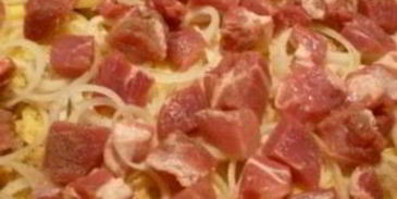 мясо по-французски с картофелем