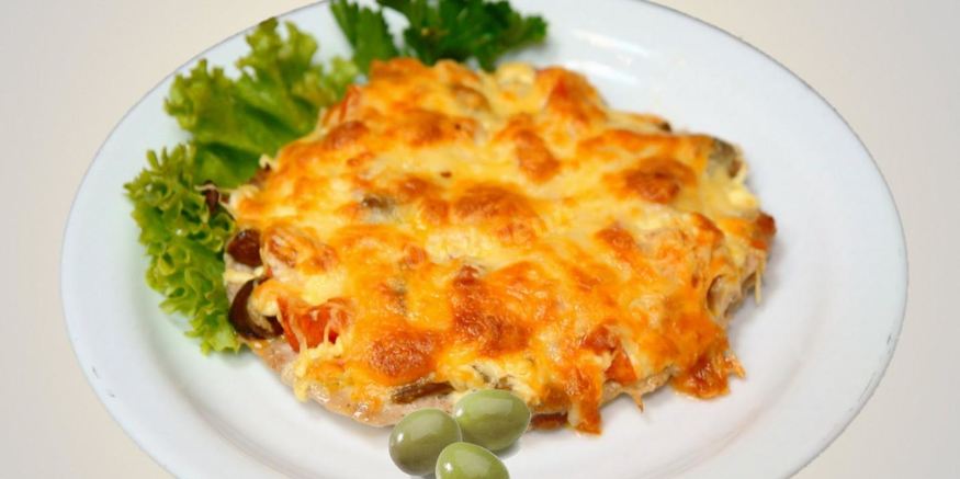 Рецепт мяса по-французски с картошкой и вешенками