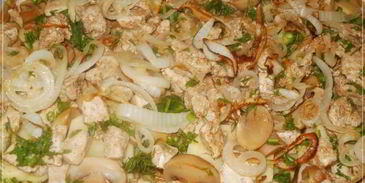 мясо по-французски с шампиньонами