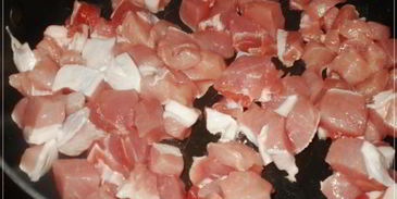 мясо по-французски с шампиньонами