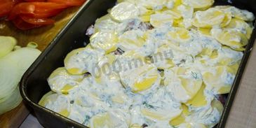 мясо свинины по-французски с помидорами картошкой сыром