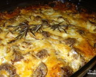 Свинина по-французски с грибами