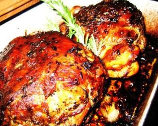 Баранья нога, запеченная в духовке