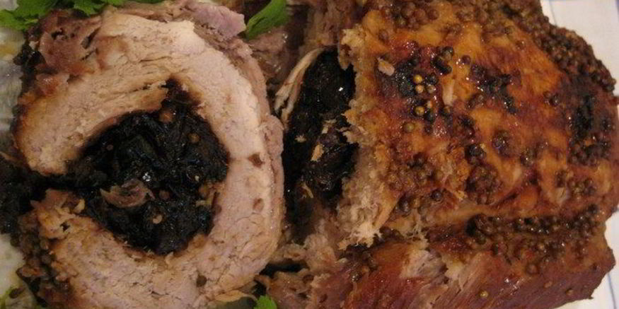 Рецепт буженины фаршированной черносливом в фольге