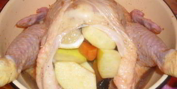 фаршированная курица к празднику