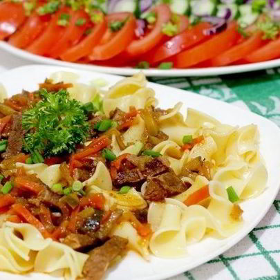 Говядина в подливе