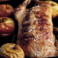 Рецепт Хрустящей утки с печеными яблоками