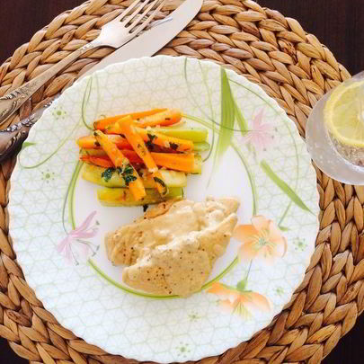 Куриная грудка в сливочном соусе