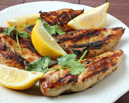 Куриные грудки на гриле по-гречески