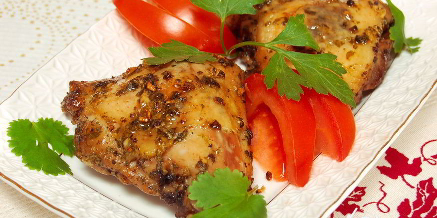 Рецепт куриных окорочка в маринаде из кинзы