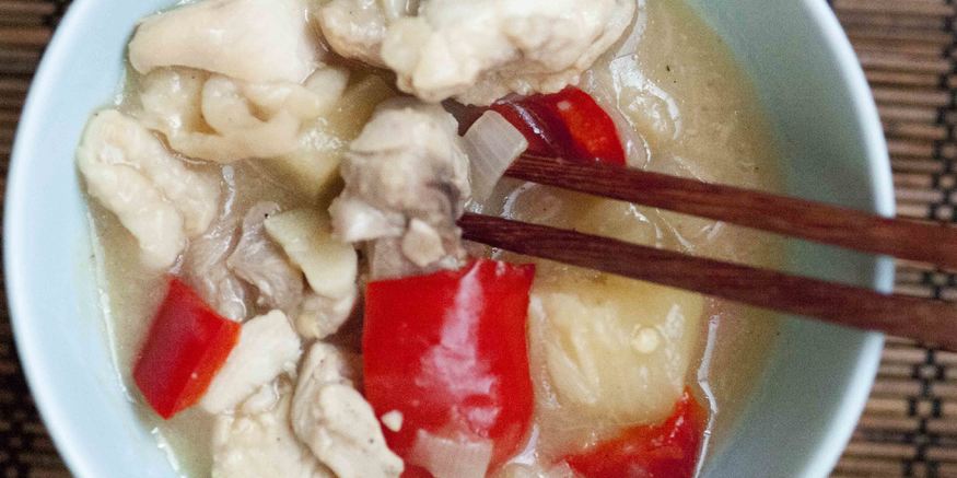 Рецепт курицы с ананасами в мультиварке