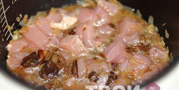 курица с грибами в мультиварке