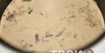 курица с грибами в мультиварке