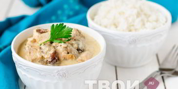 курица с грибами в мультиварке