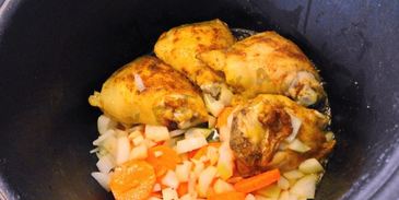 курица с кабачками в мультиварке