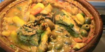 курица с лимонным вкусом и оливками