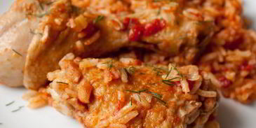 курица с рисом в томате