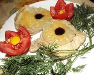 Мясо с ананасами в мультиварке