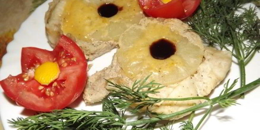 Рецепт мяса с ананасами в мультиварке