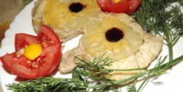 мясо с ананасами в мультиварке