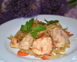 Поджарка из куриного филе