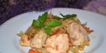 поджарка из куриного филе