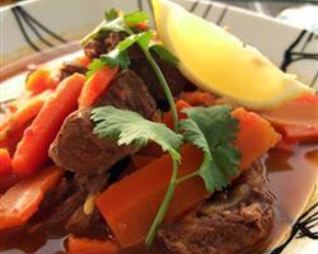 Простой тажин из баранины