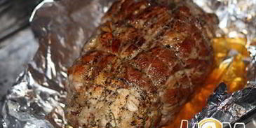 свинина фаршированная курицей и вялеными томатами