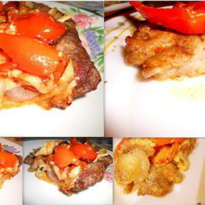 Свинина с овощами