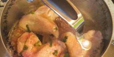 тушеные куриные крылышки летняя фантазия