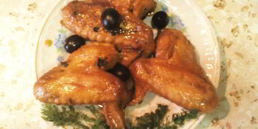 тушеные куриные крылышки летняя фантазия