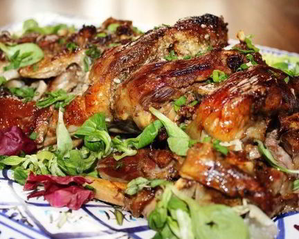 Запеченная баранья нога