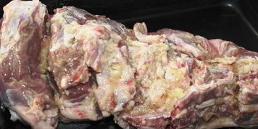 запеченная баранья нога