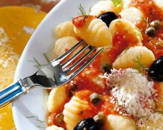 Ньокки с кремом из паприки и фенхеля