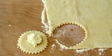 ньокки с начинкой из моцареллы