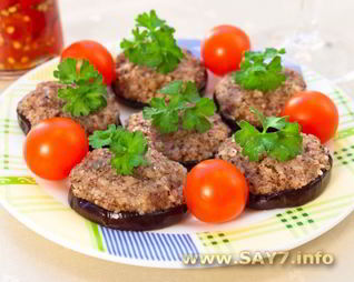 Баклажаны с грецкими орехами