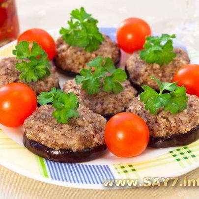 Баклажаны с грецкими орехами
