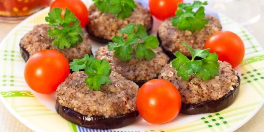 Рецепт баклажанов с грецкими орехами
