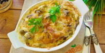 баклажаны с лисичками в духовке