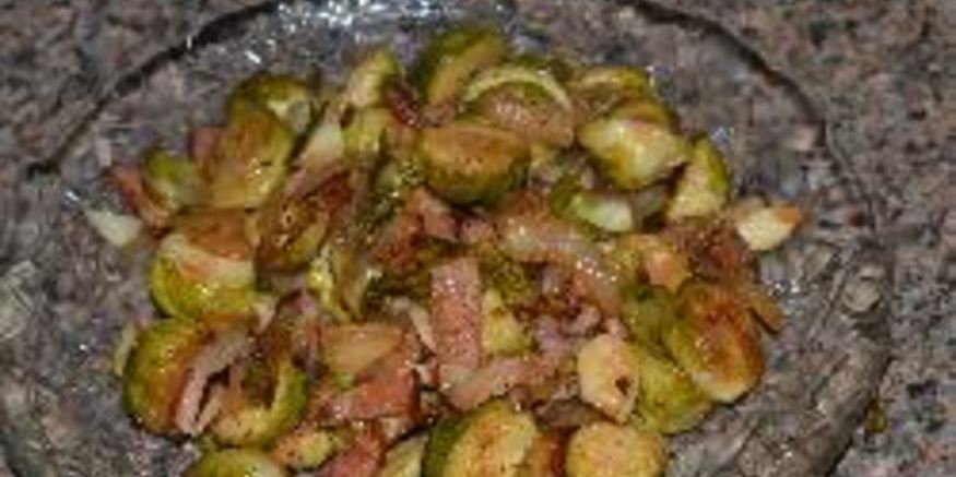 Рецепт брюссельской капусты с копченым беконом