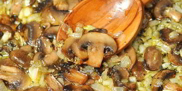 брюссельская капуста с шампиньонами