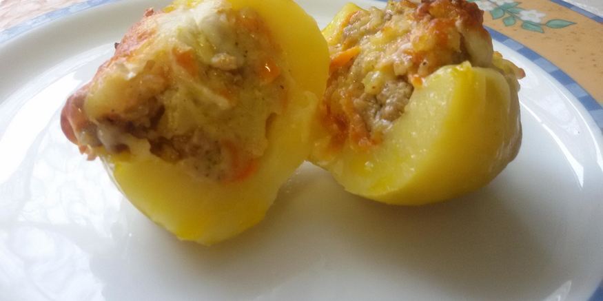 Рецепт фаршированного картофеля с мясом