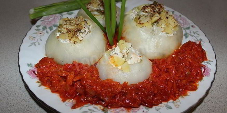 Рецепт фаршированного лука