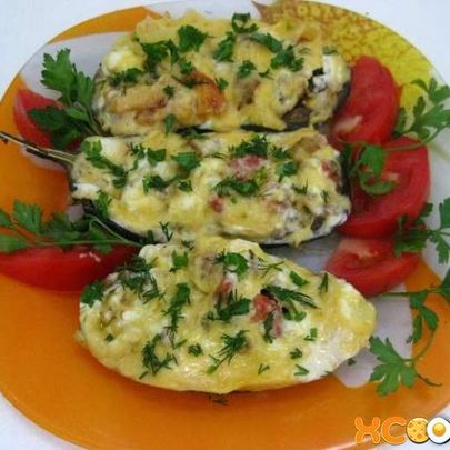 Фаршированные баклажаны в мультиварке