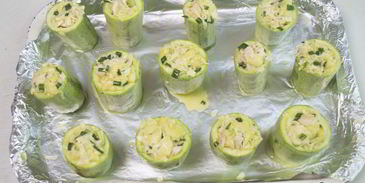 фаршированные кабачки с курицей и сыром