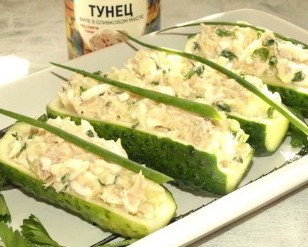 Фаршированные огурцы