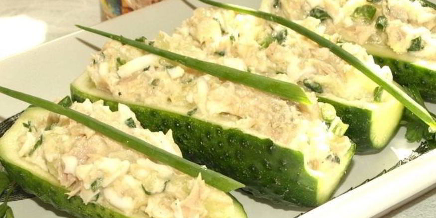 Рецепт фаршированных огурцов