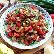 Рецепт Фасоли в чесночно-имбирном соусе