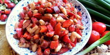 фасоль в чесночно-имбирном соусе