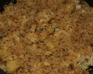 Гратен из цветной капусты с сыром и шнитт-луком